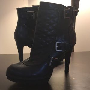 Nine West 3.5 inch heeled booties.